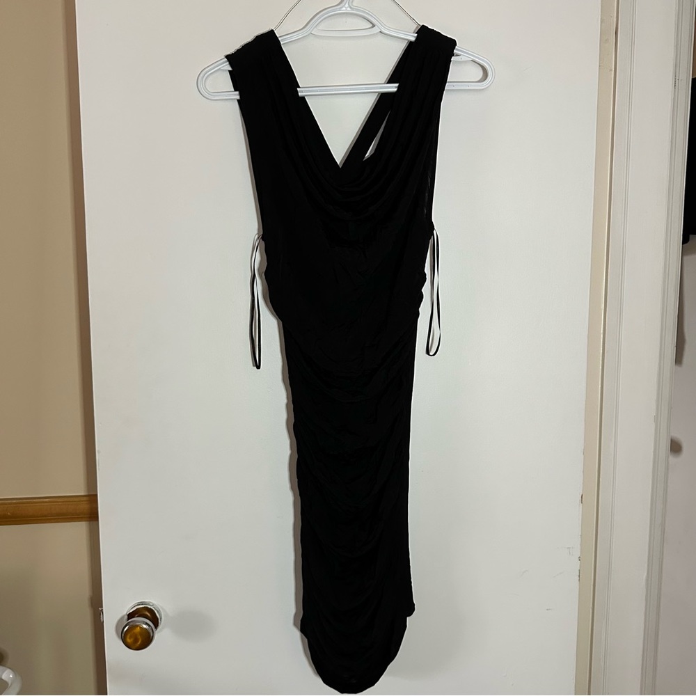 Black sheer fitted dress - Guess Size S